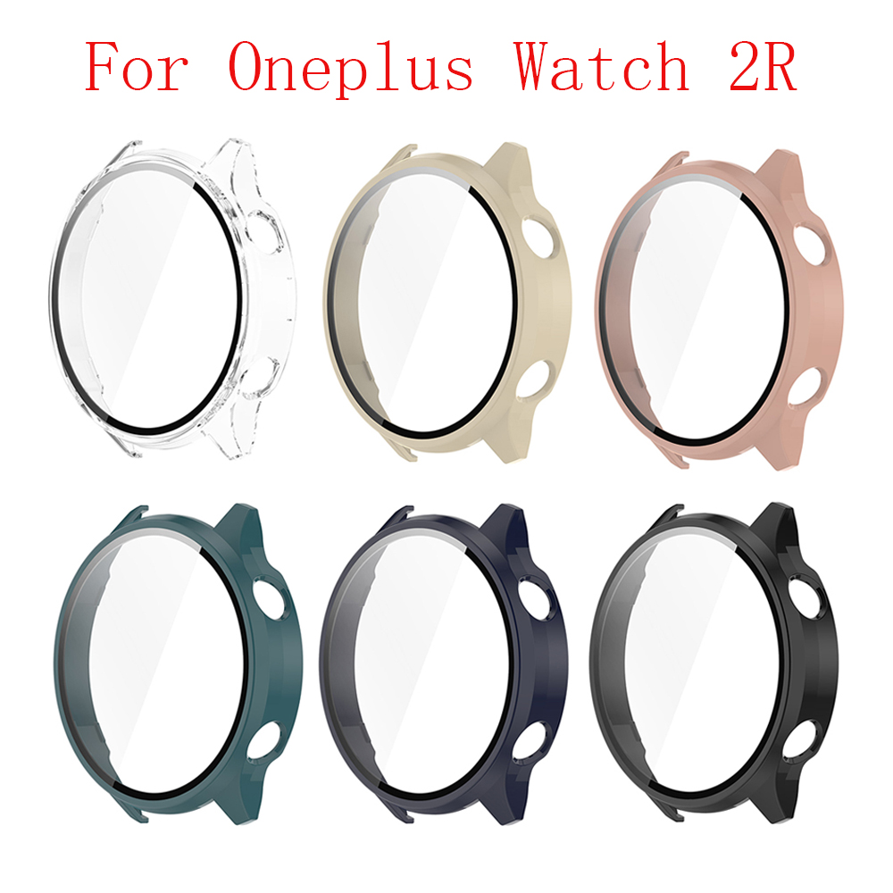Pełne etui ochronne PC robić zegarka Oneplus 2R Zderzak Twarda ramka Szklane etui z pełnym pokryciem Akcesoria robić paska zegarka.