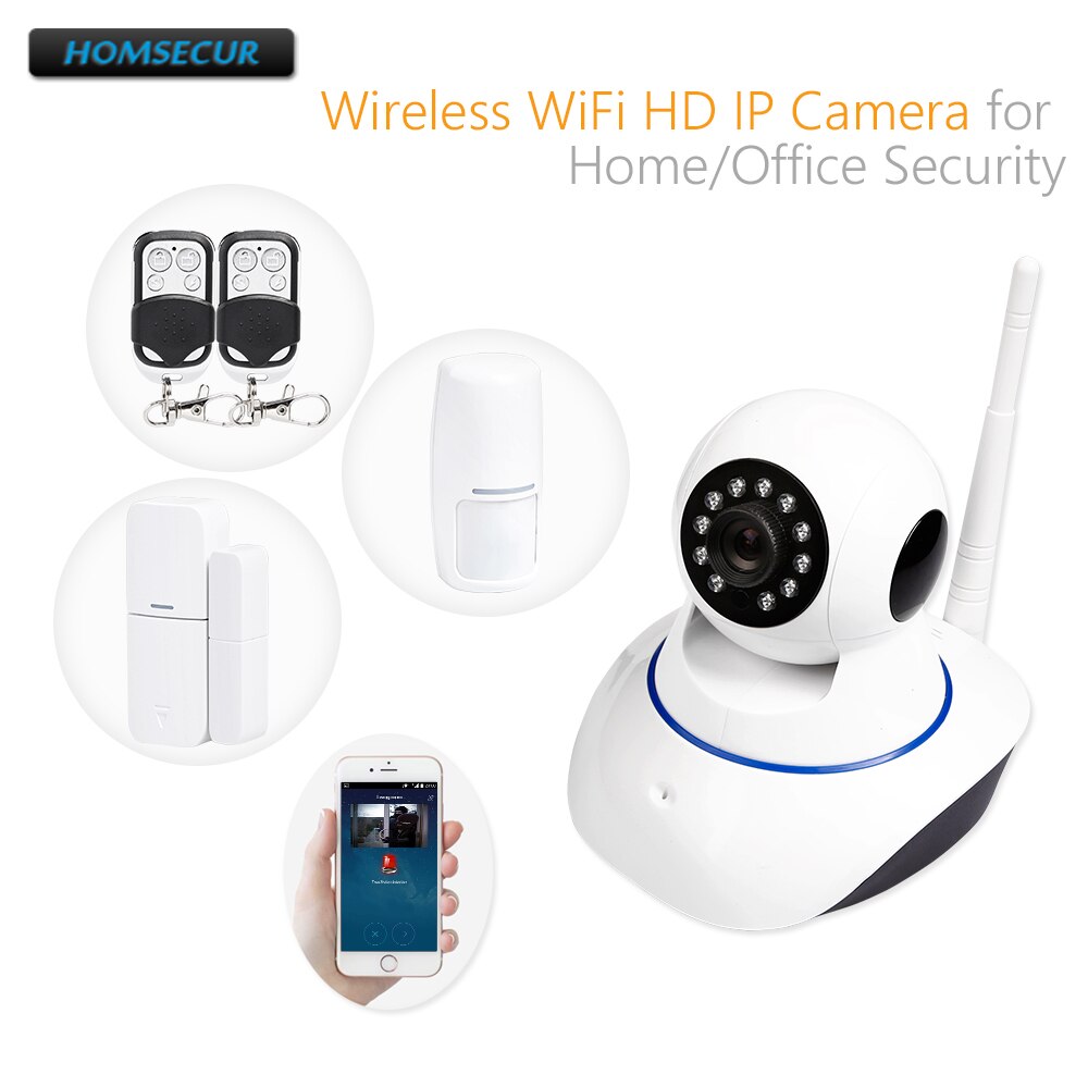 Wireless Monitoring Alarm System for Home/Office Security + IOS/Android APP