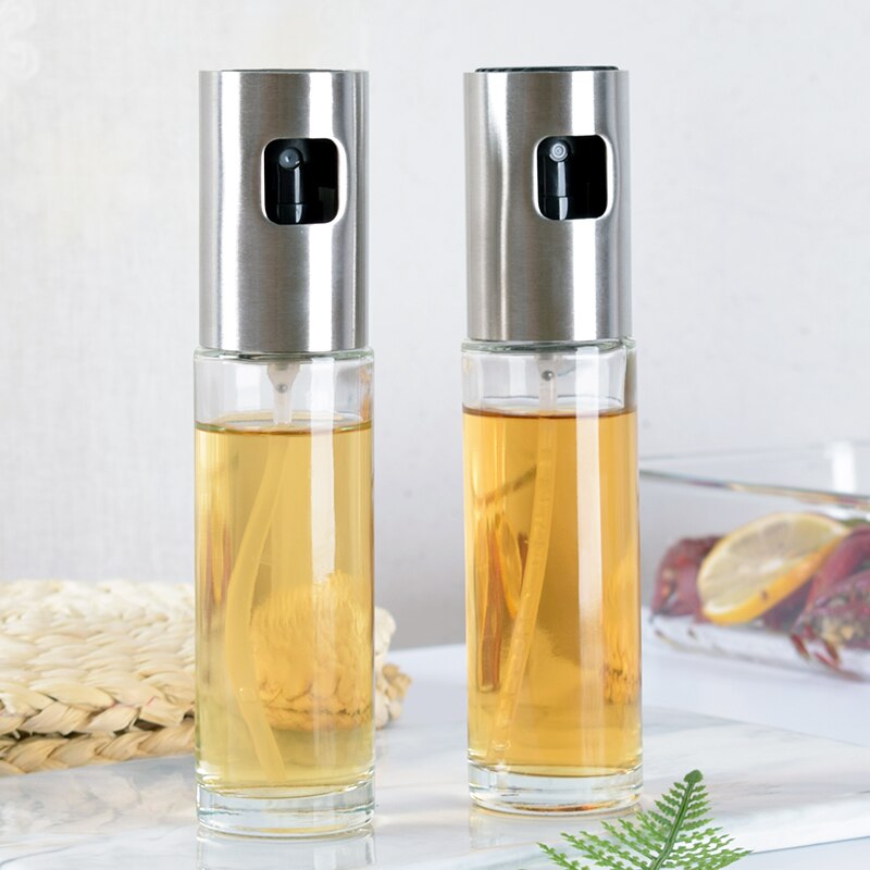 Keuken Bakken Olie Kok Olie Spray Lege Fles Azijn Fles Olie Dispenser Koken Tool Salade Bbq Koken Glas Olie Spuit