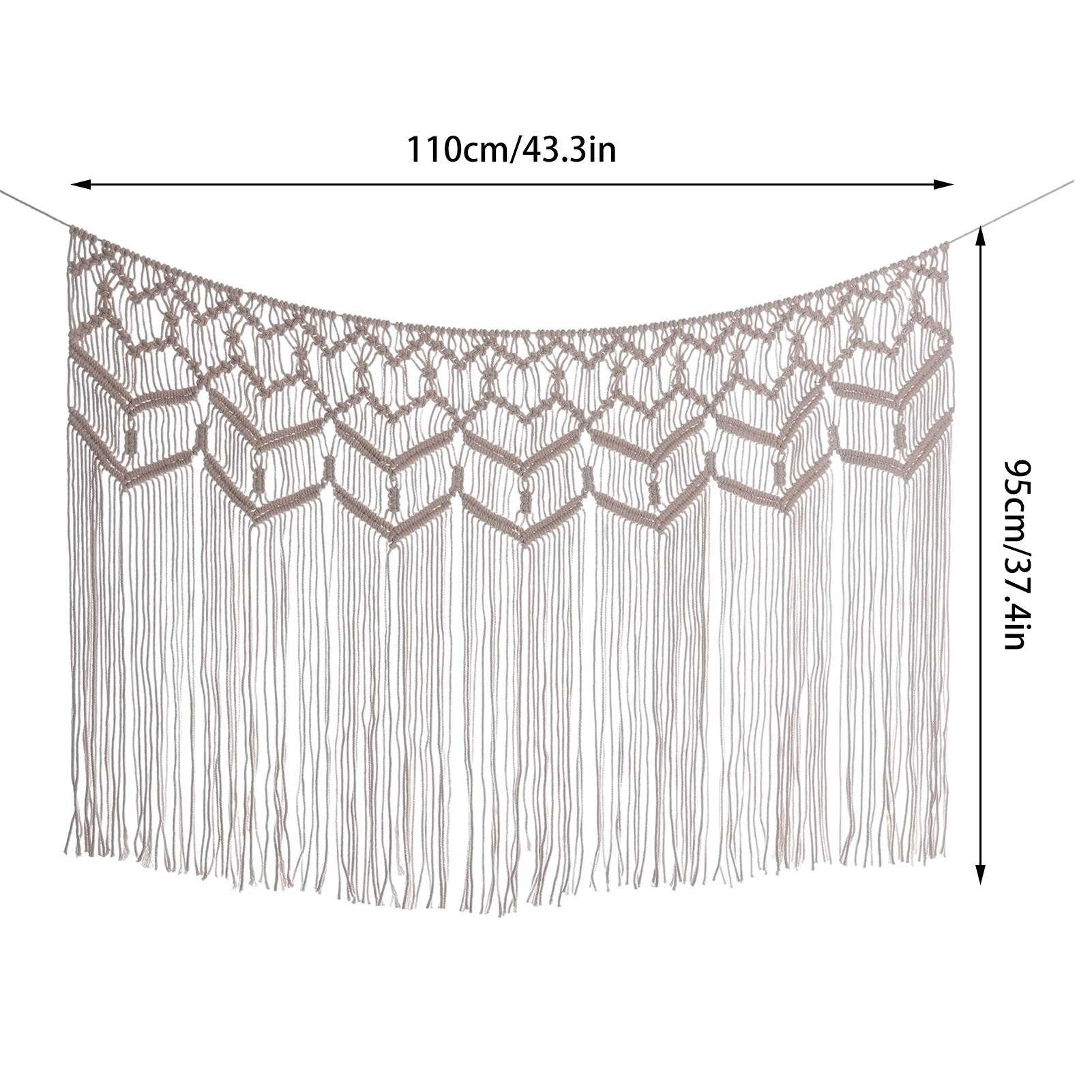 80x150cm Zauberstab Hängen Macrame Vorhang Böhmischen Handwoven Tapisserie Perfekte Tür Vorhang Makramee Für Schlafzimmer Hochzeit Dekoration: E