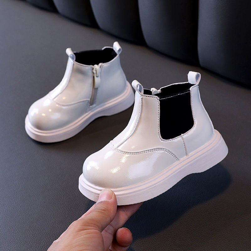 2022 outono e inverno meninas novo velo para manter quente martin botas meninas botas de moda crianças princesa botas curtas