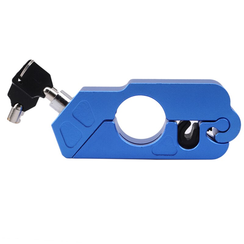 Verrou de sécurité universel pour guidon de moto, scooter, vtt, antivol, accessoires pour moto: Bleu