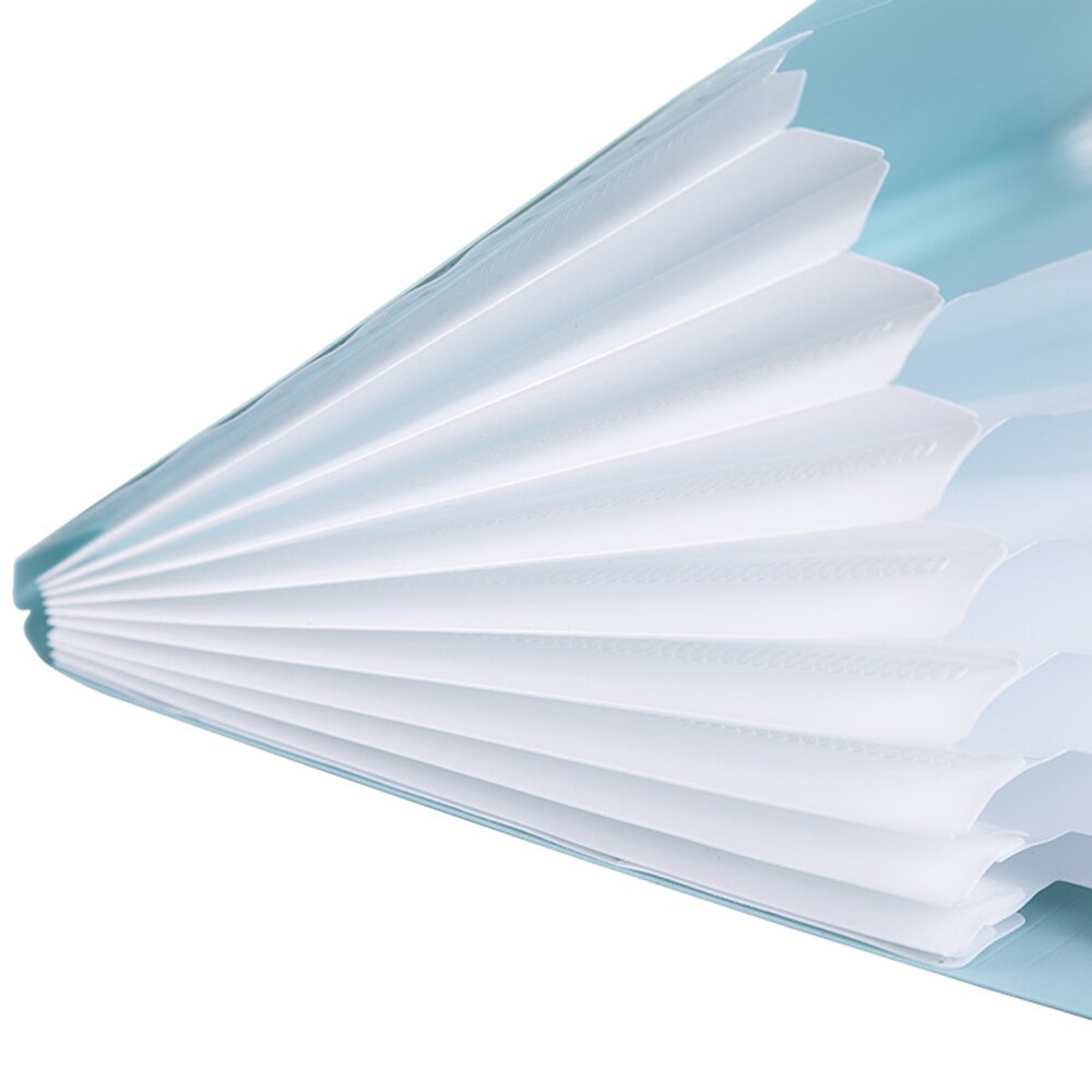 8 pockets A5 File Folder Multi-function Binder Organ Bag Ticket Folder Filing Clip Document Clip Office Supplies Ticket Storage