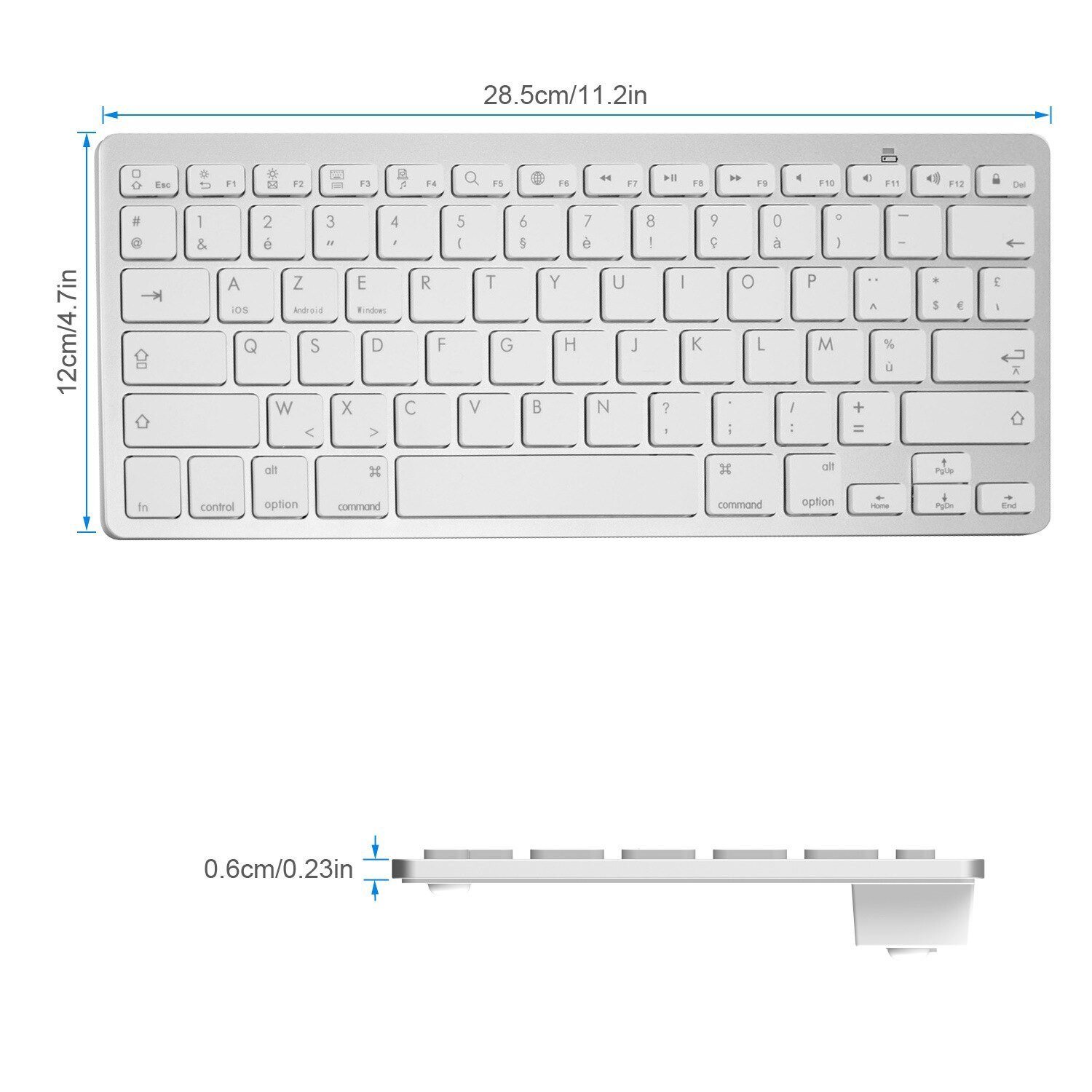Wireless bluetooth keyboard for ipad tablet laptop keyboard German Spanish Arabic French Russian Korean bluetooth keyboard