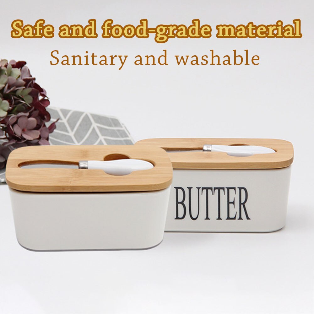 北欧バターボックスセラミックバターシールプレート収納トレイチーズ食品容器収納ボックスキッチンバター皿... Grandado