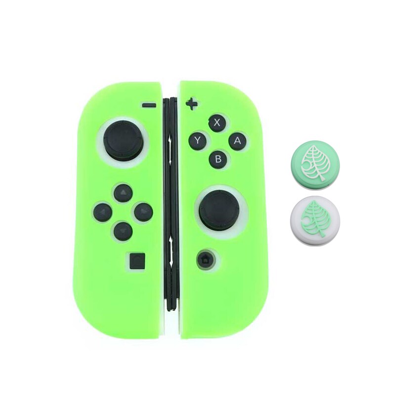 YuXi della Gomma di Silicone Copertura Della Cassa Della Pelle Per Nintend Interruttore Lite NS Gioia Con JoyCon Controller Con Thumb Stick Grip Joystick cap: G-G