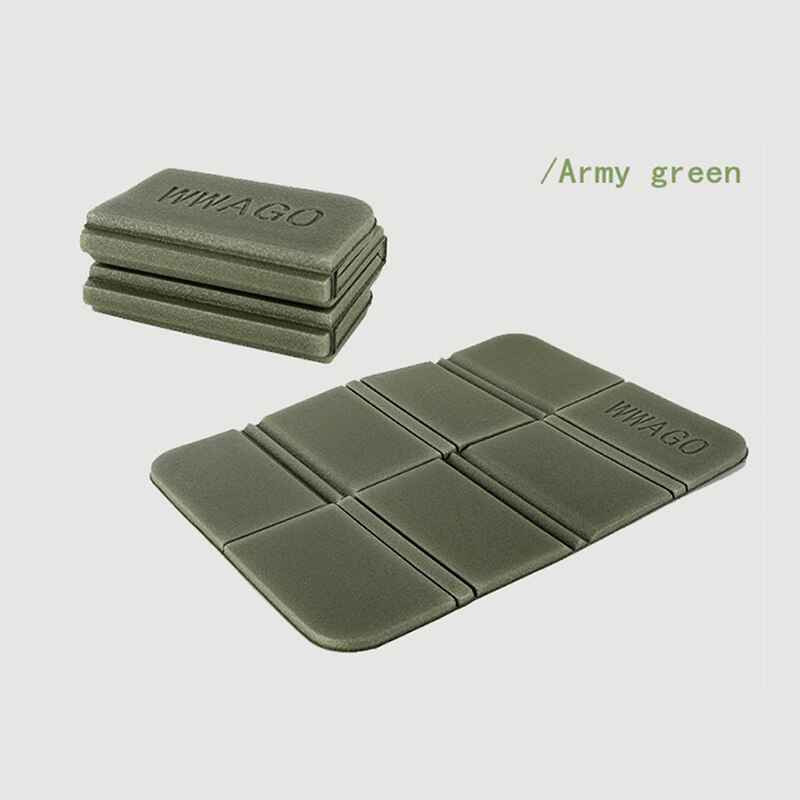 The XPE outdoor cushion folding foam portable picnic mat waterproof and moisture-proof mat: ArmyGreen