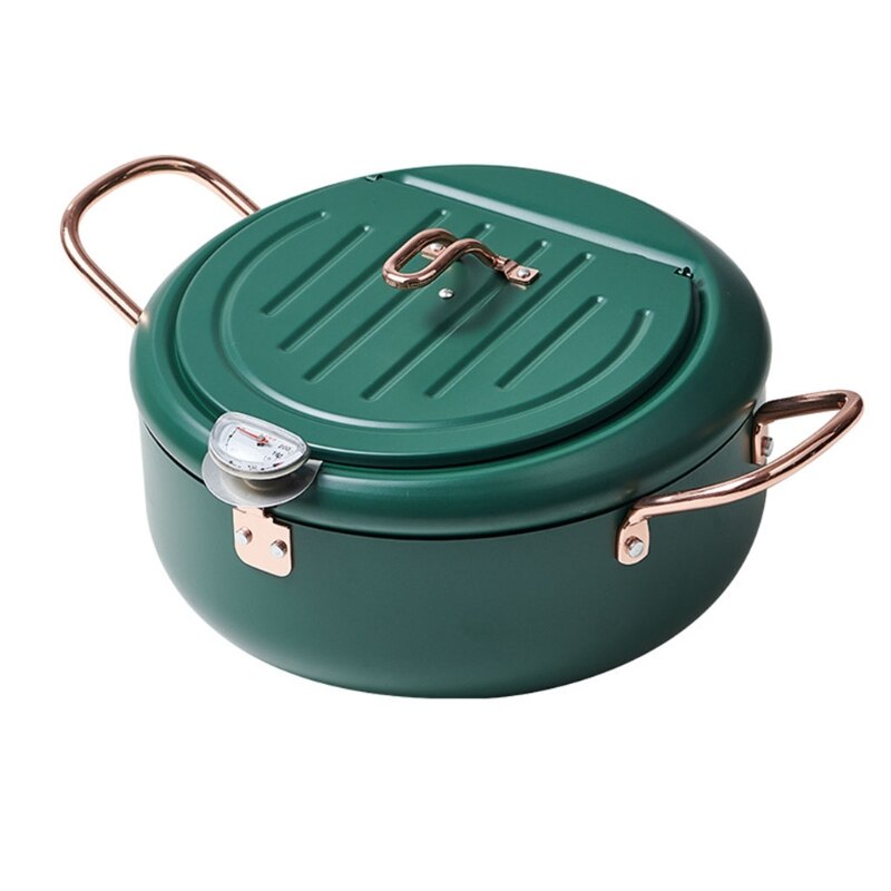 D08D Japanese Style Tempura Frying Pan Household Mini Non-stick Induction Cooker Gas Frying Pan Japanese Small Pan Frying Pan: 35x12x24cm