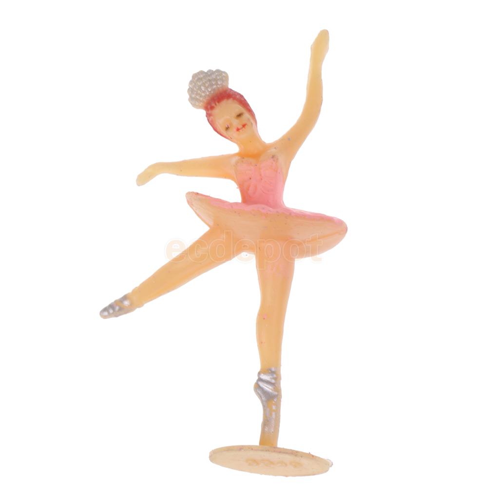 Magideal 12 stk lille ballerina mini ballet pige baby shower favoriserer dåbsfest bord ballerina dekoration håndværk