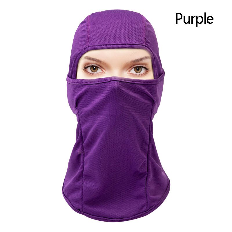 Winddicht skimasker, motormasker, nekkap, buitenmasker, vochtafvoerend, gezichtsbedekking  qp2: Paars
