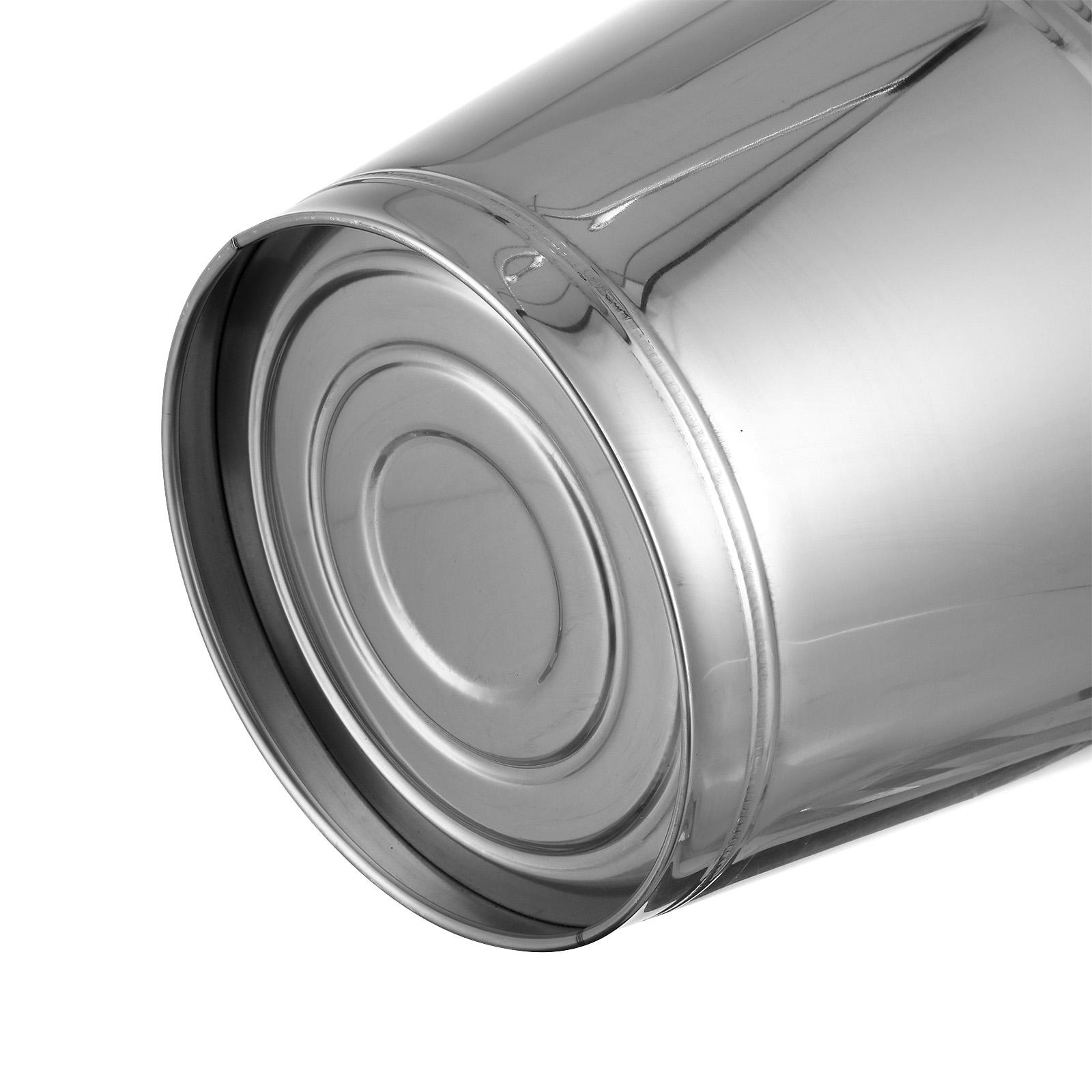 Cubos de agua de acero inoxidable para riego de carbón de leche, Metal con tapa duradera