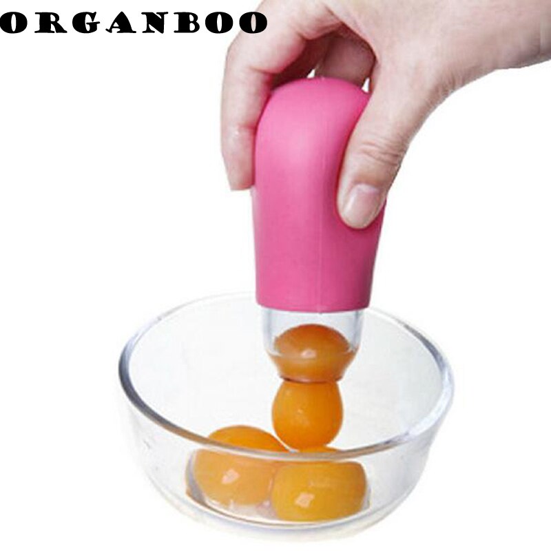 ORGANBOO 1 ST Food Siliconen Keuken Praktische Silicone Eigeel Wit Zuig Separator Divider Filter