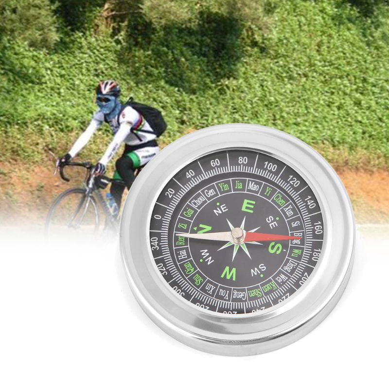 Boussole Universelle Noir – Pour Navigation, Camping, Randonnée, Orientation