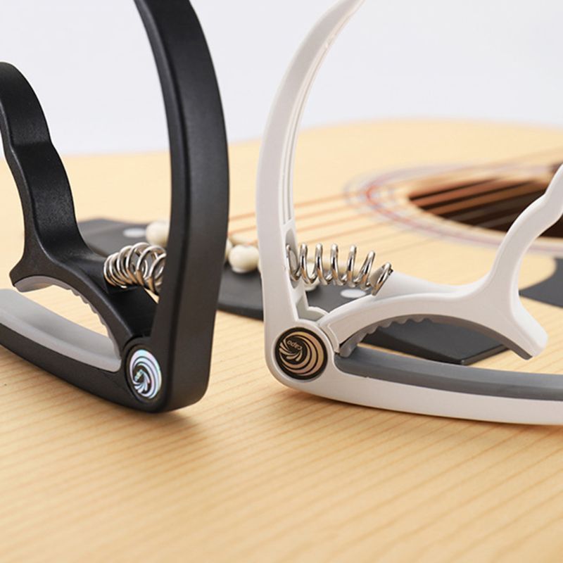 Plast stål guitar capo klassisk akustisk guitar ukulele tuning klemme musikinstrument tilbehør nybegynder værktøj