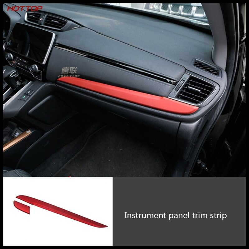 Para Honda CRV CR-V MODIFICACIÓN DE Interior Rojo accesorios de decoración conjunto completo de pegatinas de suministros de coche: Instrument panel