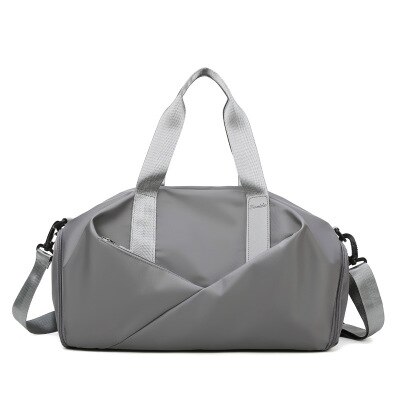 Bolsa de deporte Oxford para mujer, bolso de viaje para fitness, de , multifuncional, de hombro, para gimnasio, almacenamiento de zapatos, bolsa de fitness: Gray 1