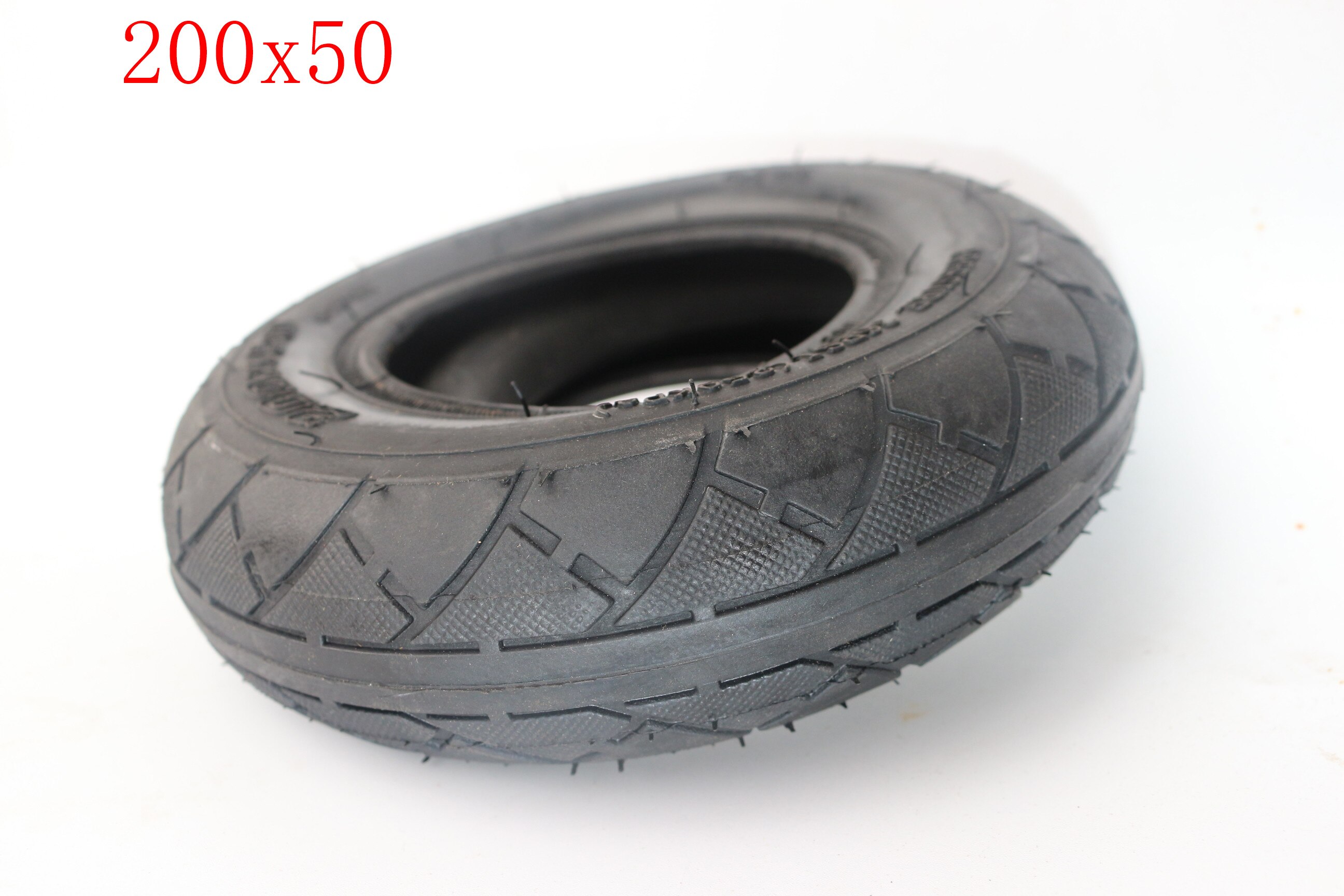 Electric Scooter Tyre With Wheel Hub 8" Scooter 200x50 Tyre Inflation Electric Vehicle Aluminium Alloy Wheel Pneumatic Tire: outer tire