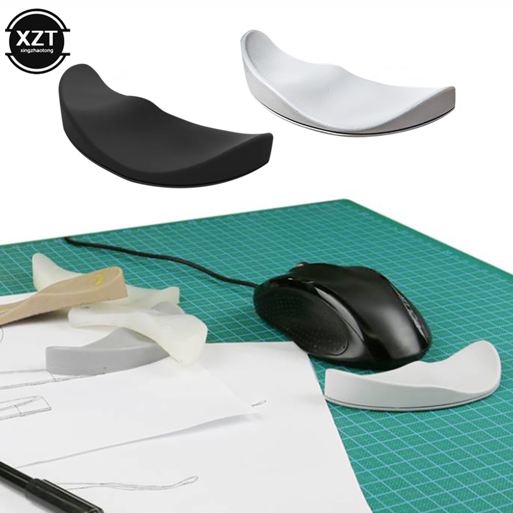 Alfombrilla para Ratón de Ordenador, Almohadilla Ergonómica, Apoyo y Descanso para Muñeca, Gel de Silicona, Antideslizante, Aerodinámico, Accesorio para Oficina y Videojuegos
