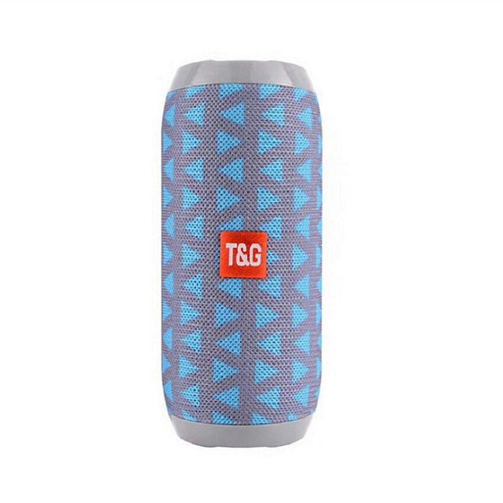Loud Speaker Wireless Waterproof Outdoor Stereo Cell Phone Wireless Stereo Outdoor Portable Portable Fabric Speaker: grey blue