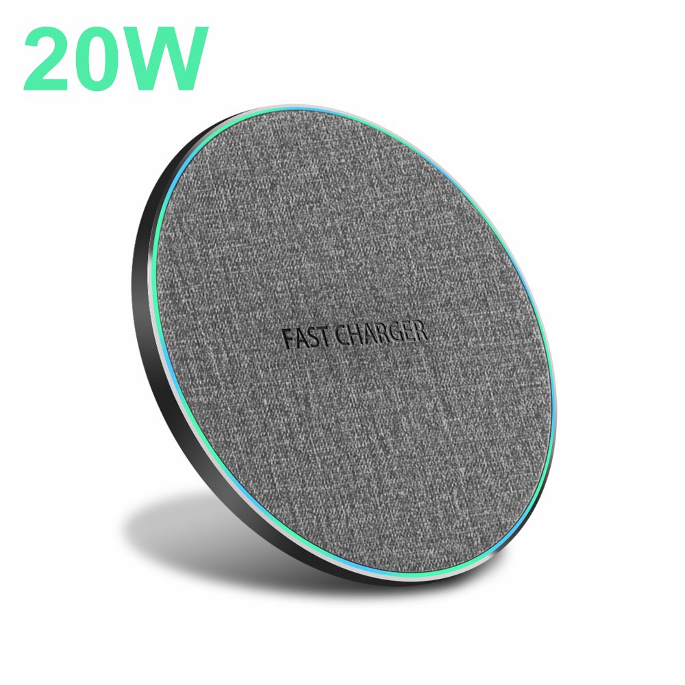 FDGAO Qi Wireless Charger For Samsung Galaxy S21 S20 S10 Note 20 iPhone 13 12 11 Pro XS Max XR X 8 30W Type C Fast Charging Pad: 20W Type C Cable