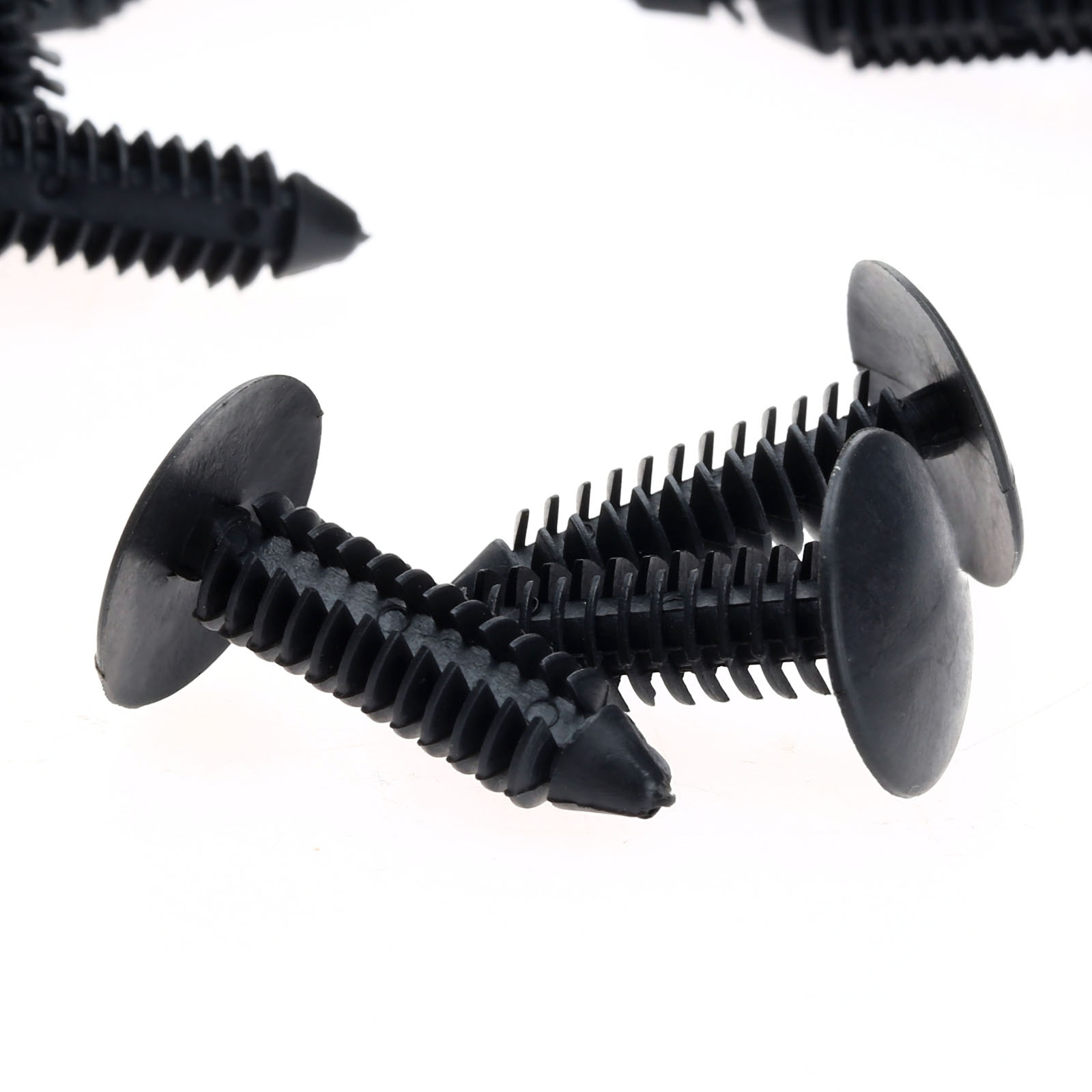 50Pc Auto Fastener 6.4mm Hole Plastic Rivet Engine Cover Bumper Hood Fender Splash Guard Retainer Clips Car Door Trim Panel Clip