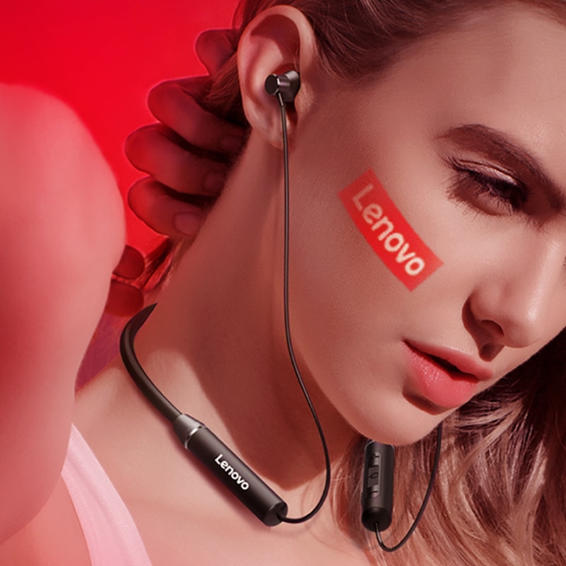 Headphone Bluetooth5.0 Wireless HE05 Headset Magnetic Neckband Earphone IPX5 Waterproof Sport Earbud With Noise Cancelling Mic