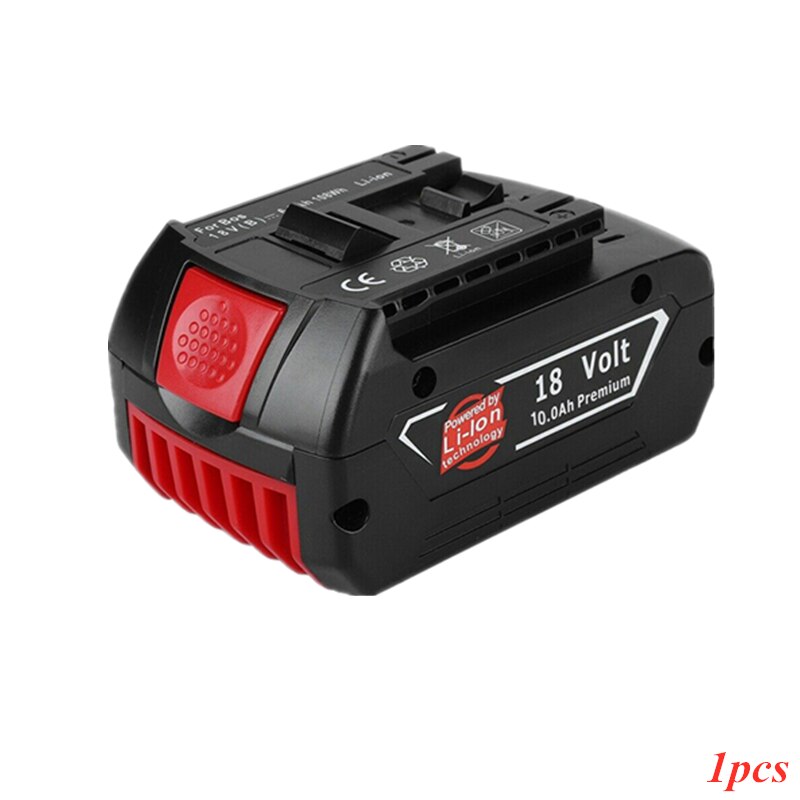 Chargeur pour perceuse électrique bosch , 18 v, 10000 mah, batterie li-ion bat 609,  bat 609g,  bat 618,  bat 618g,  bat 614, 2607336236 chargeur: Noir