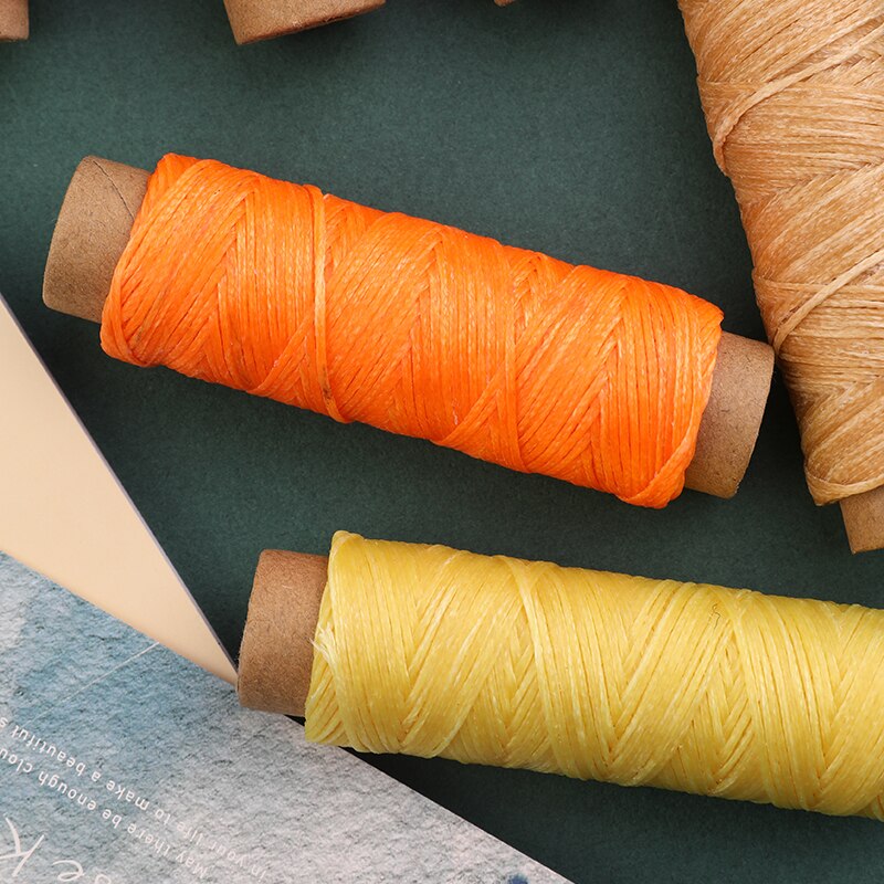 KAOBUY Colors Waxed Thread Leather Sewing Thread,Hand Stitching Thread For Hand Sewing Leather and Bookbinding