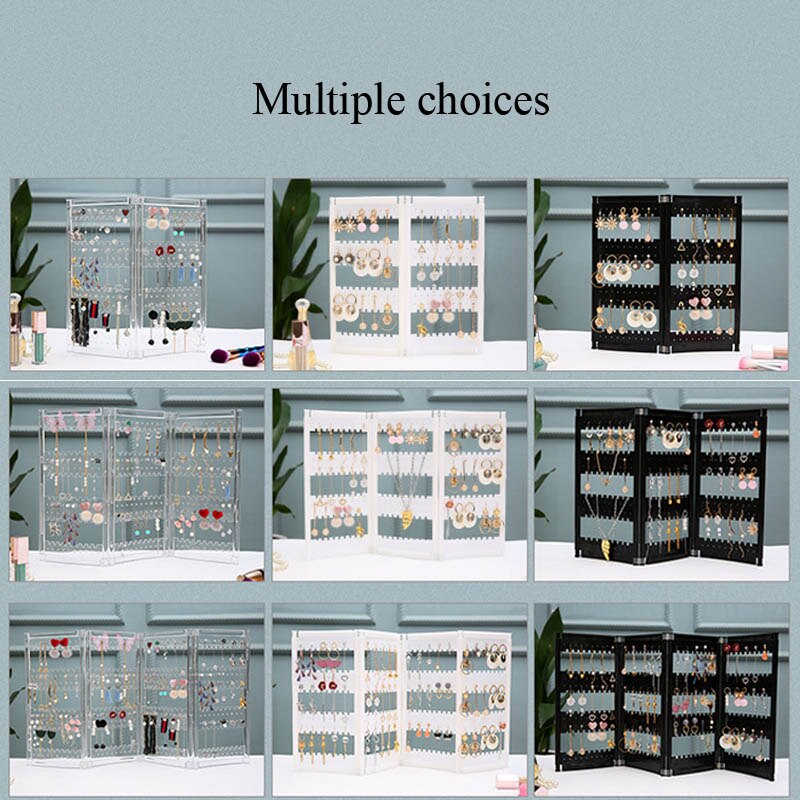 Acrylic Jewelry Organizer - 28cm Height - 13.8cm Width - Necklaces Earrings Display Rack