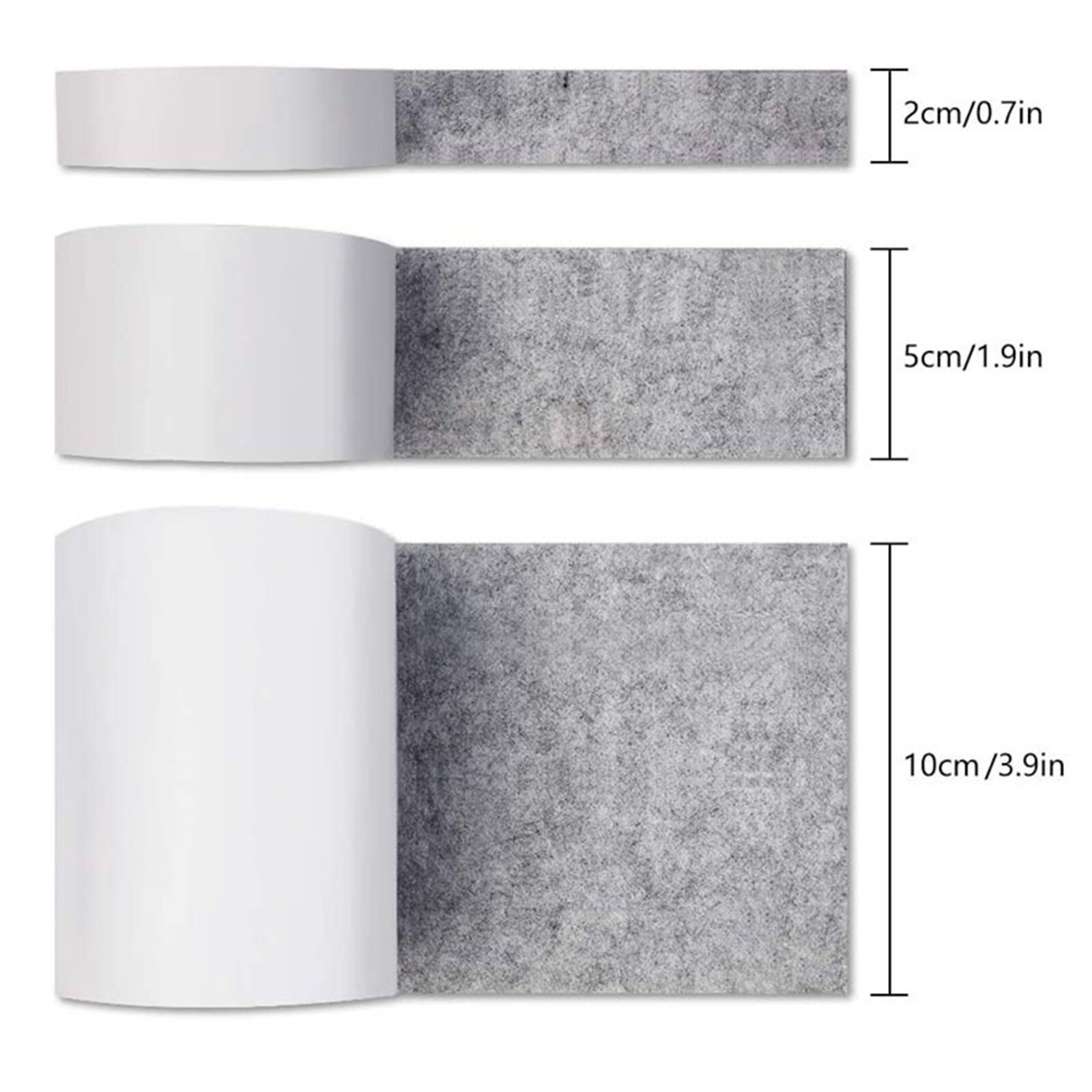 3Pcs 100Cm Zelfklevende Viltjes Diy Vilt Strip Rolls Tafel Stoel Bescherming Pad Meubels Slijtvaste Anti-Kras Uitlaat Tape: Default Title