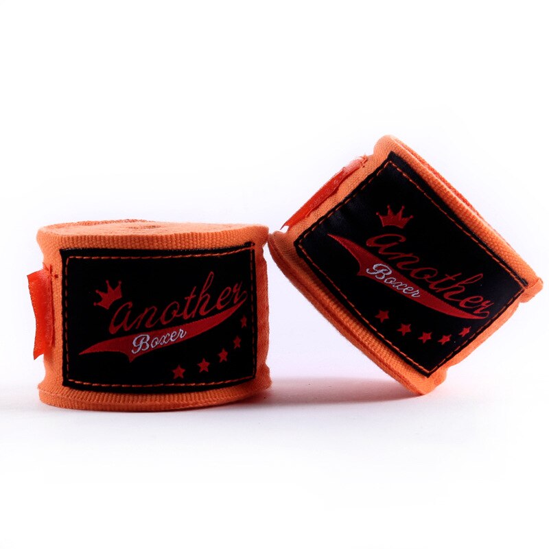 Håndbind bandage 5m længde træningsbind boksning sport multi farver muay thai håndbind håndledsstøtte: Orange