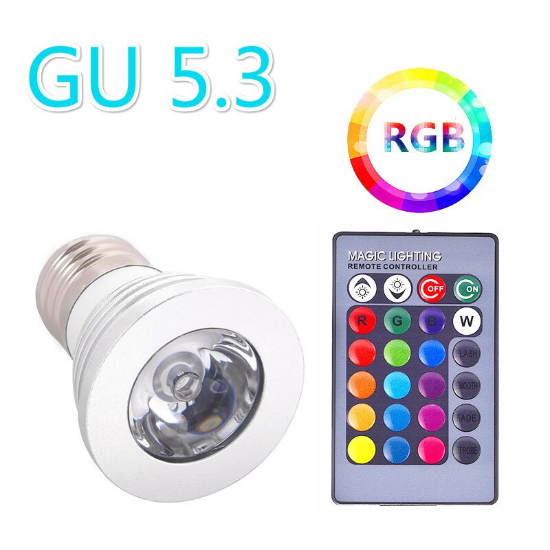 3W RGBW Remote Control Smart Colorful Spotlight LE... – Grandado