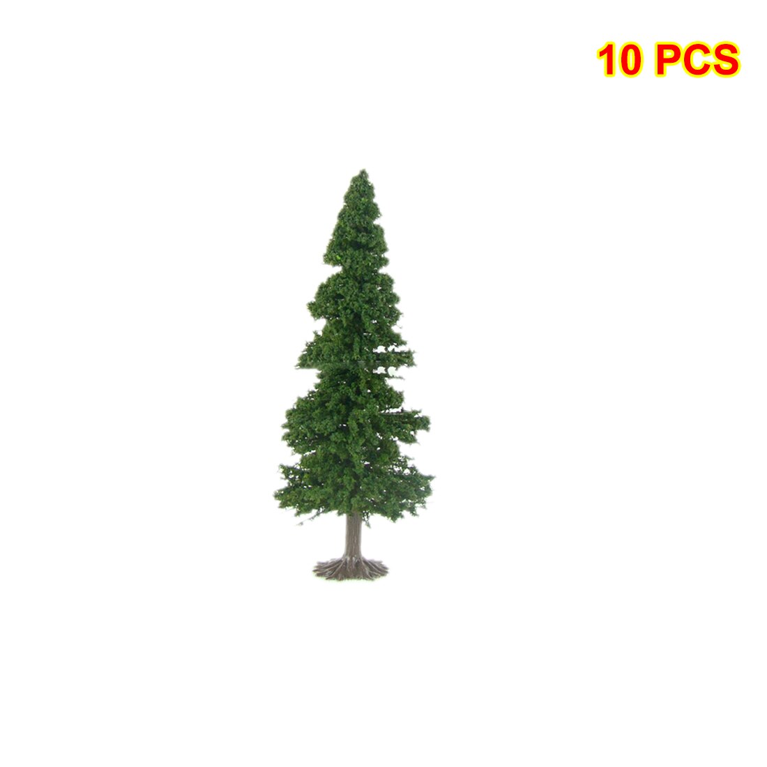 10Stck 7/9/12/15cm Künstliche Zeder Baum Modell DIY Zug Eisenbahn Architektur Sand Tabelle baum Modell Mit Basis-Grün: 9cm