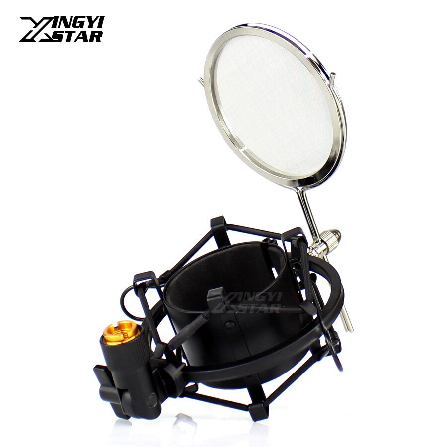 54mm-60mm Studio Recording Microphone Stand Shock Mount Spider For SAMSON C01U Pro C03U C03 C01 CL7 Mic Shield Windscreen Holder