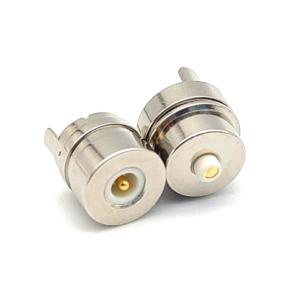 6mm 2 nastainen magneetti yksijousitettu magneettikaapeli pogo pin liitin latausvirta uros naaras anturi 5-12v juotoslangan tyyppi