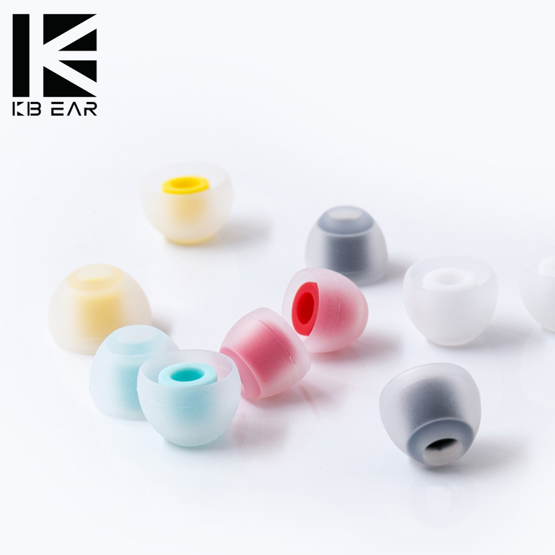 KBEAR 07 Silicone Upgrade Headphone EartipsNoise Isolating With S M M- L Size For TRI T 1pair(2pcs) 5pairs(10pcs) RI Earphone