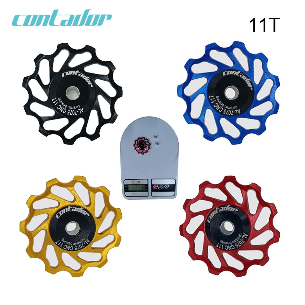 Bicycle rear derailleur ceramic guide wheel 11T / 12T / 13T / 18T ceramic bearing guide wheel variable speed tensioner