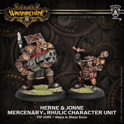 model kit resin kit Avatars of War 28335 Warmachine Mercenary Hearn and Jon