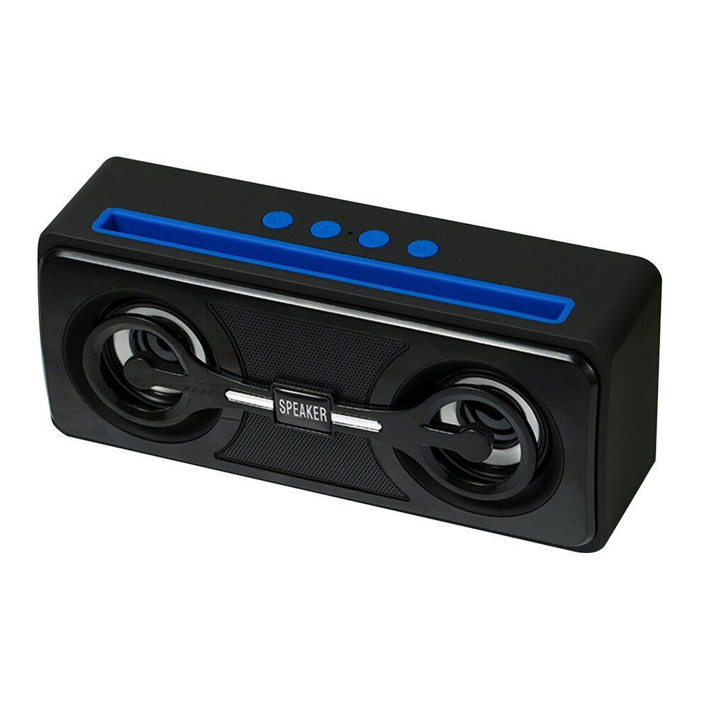 T28 bluetooth-lautsprecher 5.0 kabelloser super-bass-subwoofer, stereo-soundbox, handyhalterung, lautsprecher, unterstützt tf-karten: Blau