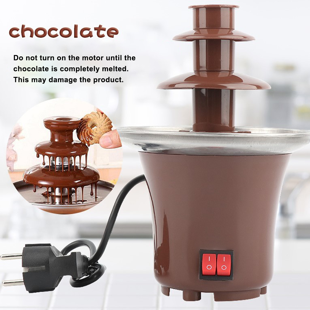 Chocolate Melting Machine 30w Layers Chocolate Fountain Adjustable Fondue Machine Pot
