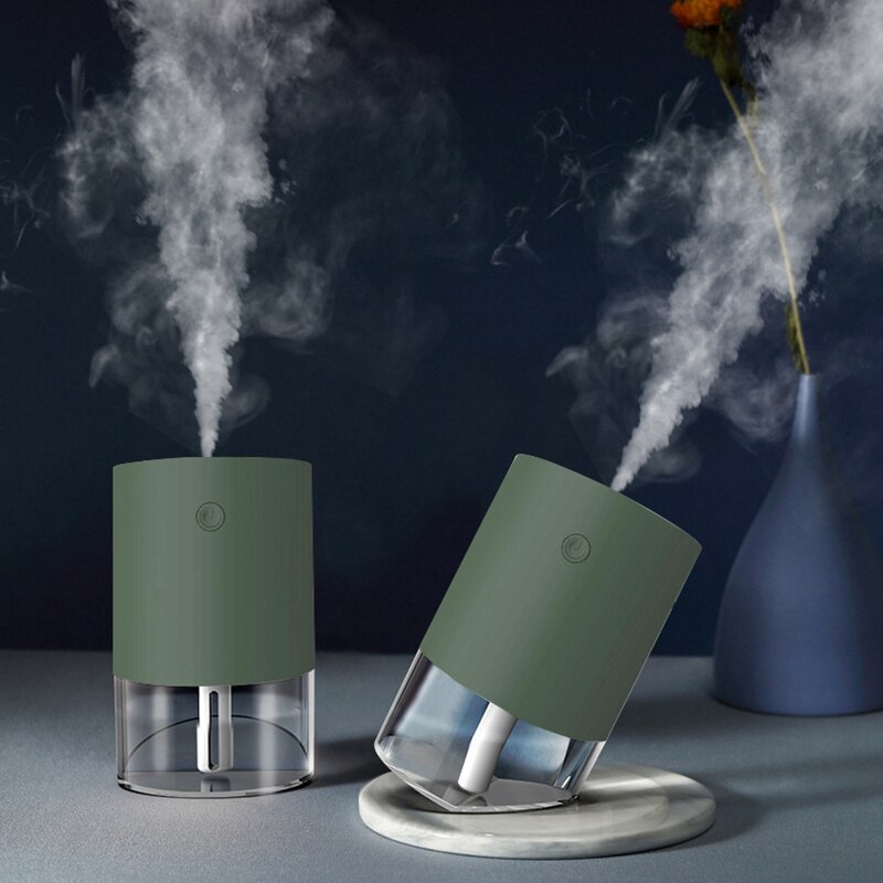 for Bedroom Home Mist Humidifiers Diffuser, USB Rechargeable Water Atomizer, Desktop Personal Vaporizers Sprayer ,Green