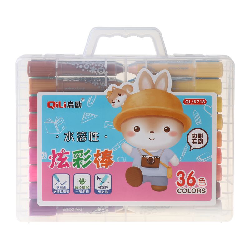 12/18/24/36 Colors Wax Crayon Oil Pastel Pen Candy Color Drawing Painting Graffiti Student Stationery Art Supplies