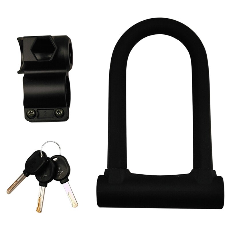 Heavy Duty Security U Cable Bike Lock with 1.2M Flex Bike Cable for Road Bike Mountain Bike Electric Bike Folding Bike