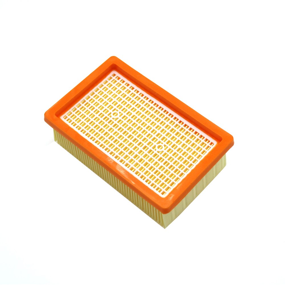 Filtro plisado plano para KARCHER MV4, MV5, MV6, WD4, WD5, WD6, piezas de limpiador al vacío en húmedo y seco, #2.863-005,0, filtros HEPA, 2 uds.