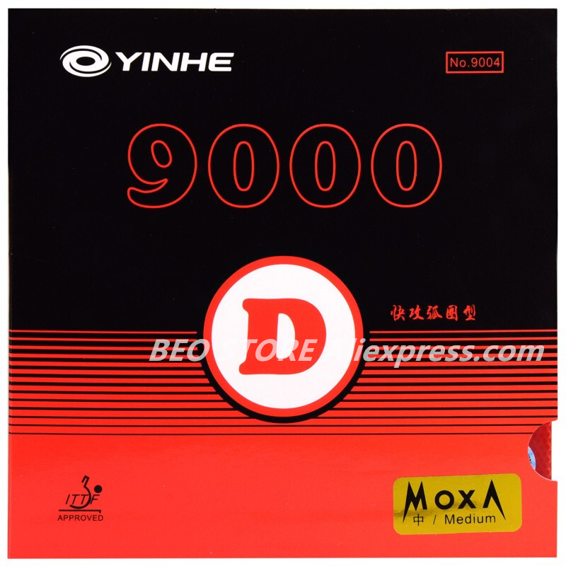 YINHE – éponge de ping-pong 9000, caoutchouc collant, boucle d&#39;attaque rapide, Galaxy 9000D 9000E