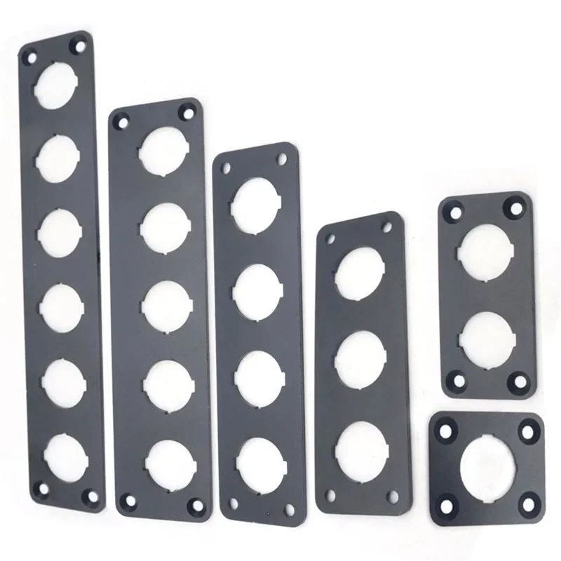 Aluminum Alloy Rocker Switch Panel 1/2/3/4/5/6 Way Gang Car Boat Button Toggle Switch Panel Housing Holder for ATV Truck Camper