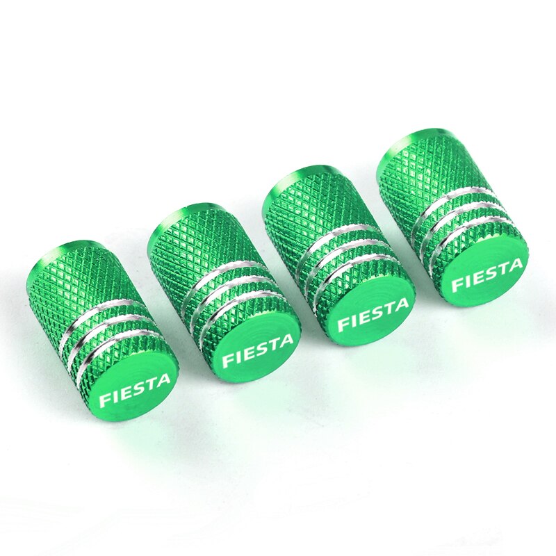 4 pièces/ensemble voiture pneu Valve tiges bouchon couverture pour Ford Fiesta aluminium pneu roue anti-poussière casquettes accessoires