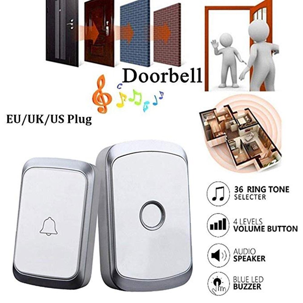 Smart Home Wireless Doorbell Waterproof 300 M Remo... – Grandado