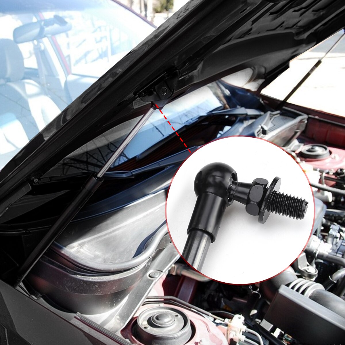 2x främre motorkåpan motorhuv stötdämpare fjäderben stöd arm gas hydraulisk för subaru forester  sg 2002 2003 2004 -
