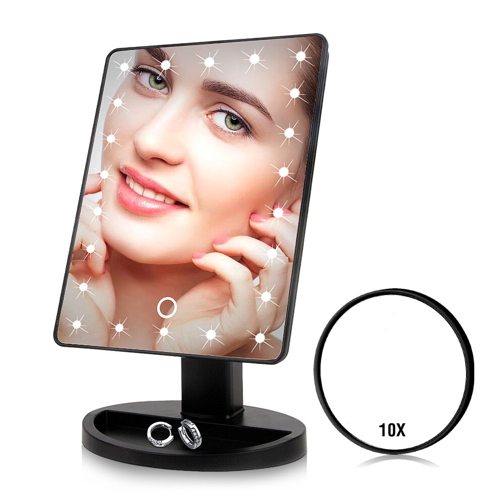 1Pcs 10x Magnifying Makeup Mirror With Two Suction Cups Cosmetics Tools Round Mini Compact Mirror Magnification Style